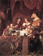 BRAY, Jan de The de Bray Family (The Banquet of Antony and Cleopatra) dg France oil painting reproduction